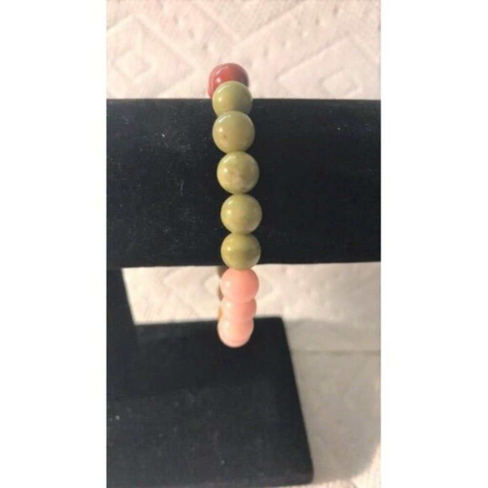 Mixed Jade Beaded Bracelet - 8mm